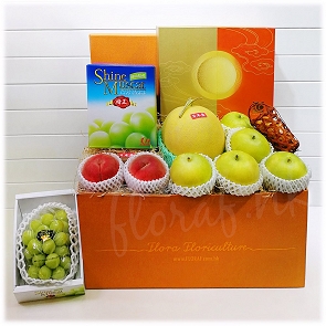 M23 日本水果籃 - 日本岡山晴王青提 國金軒金沙迷你奶皇月   M23 日本水果籃 - 日本岡山晴王青提 國金軒金沙迷你奶皇月